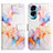 Coque Portefeuille Motif Fantaisie Livre Cuir Etui Clapet YB4 pour Huawei Honor 90 Lite 5G Bleu