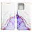 Coque Portefeuille Motif Fantaisie Livre Cuir Etui Clapet YB4 pour Motorola Moto Edge 40 Pro 5G Violet