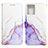 Coque Portefeuille Motif Fantaisie Livre Cuir Etui Clapet YB4 pour Motorola Moto G 5G (2023) Violet