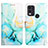 Coque Portefeuille Motif Fantaisie Livre Cuir Etui Clapet YB4 pour Nokia C22 Petit