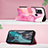 Coque Portefeuille Motif Fantaisie Livre Cuir Etui Clapet YB4 pour Nokia C22 Petit