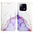 Coque Portefeuille Motif Fantaisie Livre Cuir Etui Clapet YB4 pour Xiaomi Mi 13 5G Violet