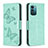 Coque Portefeuille Papillon Livre Cuir Etui Clapet B01F pour Nokia G11 Petit