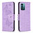 Coque Portefeuille Papillon Livre Cuir Etui Clapet B01F pour Nokia G11 Violet Clair