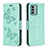 Coque Portefeuille Papillon Livre Cuir Etui Clapet B01F pour Nokia G22 Petit