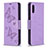 Coque Portefeuille Papillon Livre Cuir Etui Clapet B01F pour Samsung Galaxy A02 Violet Clair