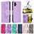 Coque Portefeuille Papillon Livre Cuir Etui Clapet B01F pour Samsung Galaxy A04 4G Petit