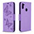 Coque Portefeuille Papillon Livre Cuir Etui Clapet B01F pour Samsung Galaxy A11 Violet Clair