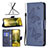 Coque Portefeuille Papillon Livre Cuir Etui Clapet B01F pour Samsung Galaxy A23 5G SC-56C Petit