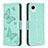 Coque Portefeuille Papillon Livre Cuir Etui Clapet B01F pour Samsung Galaxy A23 5G SC-56C Vert