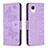 Coque Portefeuille Papillon Livre Cuir Etui Clapet B01F pour Samsung Galaxy A23 5G SC-56C Violet Clair
