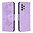 Coque Portefeuille Papillon Livre Cuir Etui Clapet B01F pour Samsung Galaxy A33 5G Violet Clair