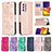 Coque Portefeuille Papillon Livre Cuir Etui Clapet B01F pour Samsung Galaxy A34 5G Petit