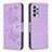 Coque Portefeuille Papillon Livre Cuir Etui Clapet B01F pour Samsung Galaxy A73 5G Violet Clair