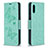 Coque Portefeuille Papillon Livre Cuir Etui Clapet B01F pour Samsung Galaxy M02 Vert