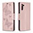 Coque Portefeuille Papillon Livre Cuir Etui Clapet B01F pour Samsung Galaxy Note 10 5G Petit