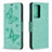 Coque Portefeuille Papillon Livre Cuir Etui Clapet B01F pour Samsung Galaxy Note 20 Ultra 5G Petit