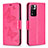 Coque Portefeuille Papillon Livre Cuir Etui Clapet B01F pour Xiaomi Mi 11i 5G (2022) Rose Rouge