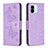 Coque Portefeuille Papillon Livre Cuir Etui Clapet B01F pour Xiaomi Poco C50 Violet Clair