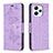 Coque Portefeuille Papillon Livre Cuir Etui Clapet B01F pour Xiaomi Redmi 12 4G Violet Clair