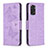 Coque Portefeuille Papillon Livre Cuir Etui Clapet B01F pour Xiaomi Redmi Note 11S 4G Violet Clair