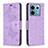 Coque Portefeuille Papillon Livre Cuir Etui Clapet B01F pour Xiaomi Redmi Note 13 Pro 5G Violet Clair