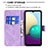 Coque Portefeuille Papillon Livre Cuir Etui Clapet B02F pour Samsung Galaxy A02 Petit