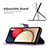 Coque Portefeuille Papillon Livre Cuir Etui Clapet B02F pour Samsung Galaxy A02s Petit
