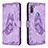 Coque Portefeuille Papillon Livre Cuir Etui Clapet B02F pour Samsung Galaxy A11 Violet Clair