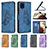 Coque Portefeuille Papillon Livre Cuir Etui Clapet B02F pour Samsung Galaxy A12 5G Petit