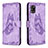 Coque Portefeuille Papillon Livre Cuir Etui Clapet B02F pour Samsung Galaxy A31 Violet Clair