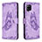 Coque Portefeuille Papillon Livre Cuir Etui Clapet B02F pour Samsung Galaxy A42 5G Violet Clair