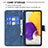 Coque Portefeuille Papillon Livre Cuir Etui Clapet B02F pour Samsung Galaxy A72 4G Petit