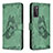 Coque Portefeuille Papillon Livre Cuir Etui Clapet B02F pour Samsung Galaxy S20 FE (2022) 5G Vert