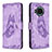 Coque Portefeuille Papillon Livre Cuir Etui Clapet B02F pour Xiaomi Mi 10i 5G Violet Clair