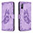 Coque Portefeuille Papillon Livre Cuir Etui Clapet B02F pour Xiaomi Redmi 9i Violet Clair