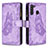 Coque Portefeuille Papillon Livre Cuir Etui Clapet B03F pour Samsung Galaxy A21 Petit