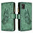 Coque Portefeuille Papillon Livre Cuir Etui Clapet B03F pour Samsung Galaxy A31 Vert