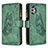 Coque Portefeuille Papillon Livre Cuir Etui Clapet B03F pour Samsung Galaxy A32 4G Vert