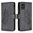 Coque Portefeuille Papillon Livre Cuir Etui Clapet B03F pour Samsung Galaxy A71 4G A715 Noir