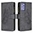 Coque Portefeuille Papillon Livre Cuir Etui Clapet B03F pour Samsung Galaxy A72 4G Noir