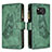 Coque Portefeuille Papillon Livre Cuir Etui Clapet B03F pour Xiaomi Poco X3 NFC Vert