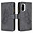 Coque Portefeuille Papillon Livre Cuir Etui Clapet B03F pour Xiaomi Redmi K40 5G Noir