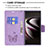Coque Portefeuille Papillon Livre Cuir Etui Clapet B13F pour Samsung Galaxy S22 Ultra 5G Petit