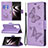 Coque Portefeuille Papillon Livre Cuir Etui Clapet B13F pour Samsung Galaxy S22 Ultra 5G Petit