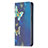 Coque Portefeuille Papillon Livre Cuir Etui Clapet L01 pour Apple iPhone 14 Pro Bleu Petit