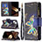 Coque Portefeuille Papillon Livre Cuir Etui Clapet L01 pour Apple iPhone 15 Noir Petit