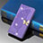 Coque Portefeuille Papillon Livre Cuir Etui Clapet L01 pour Xiaomi Mi 11 Lite 5G NE Violet Clair