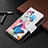 Coque Portefeuille Papillon Livre Cuir Etui Clapet L03 pour Apple iPhone 13 Rose Petit