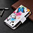 Coque Portefeuille Papillon Livre Cuir Etui Clapet L03 pour Apple iPhone 13 Rose Petit